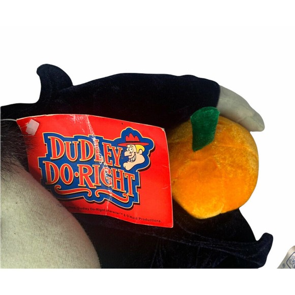 Dudley Do Right Snidely Whiplash Plush Halloween Pumpkin Rocky & Bullwinkle 15" - Picture 3 of 6
